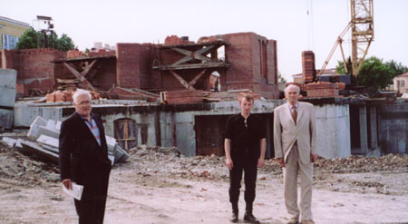 Cathedral under construction at the Ipatiev House site